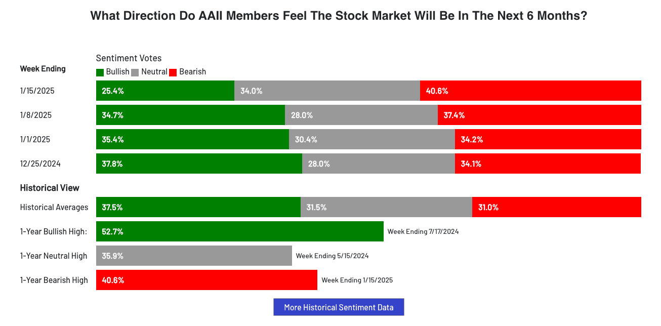 AAII members stock market graph