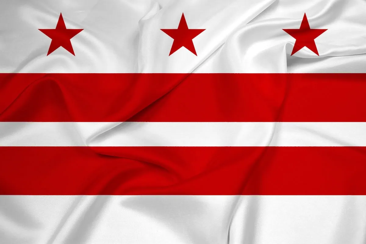 10 States Where Retirees Are Likely to Outlive Their Savings 12 Washington D.C. flag