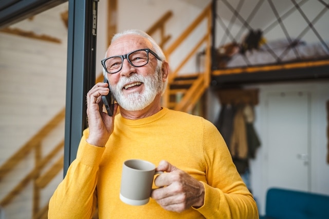 aarp national hearing test senior phone mug