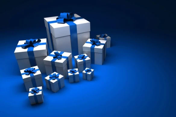 3d renderings of gifts of all sizes.