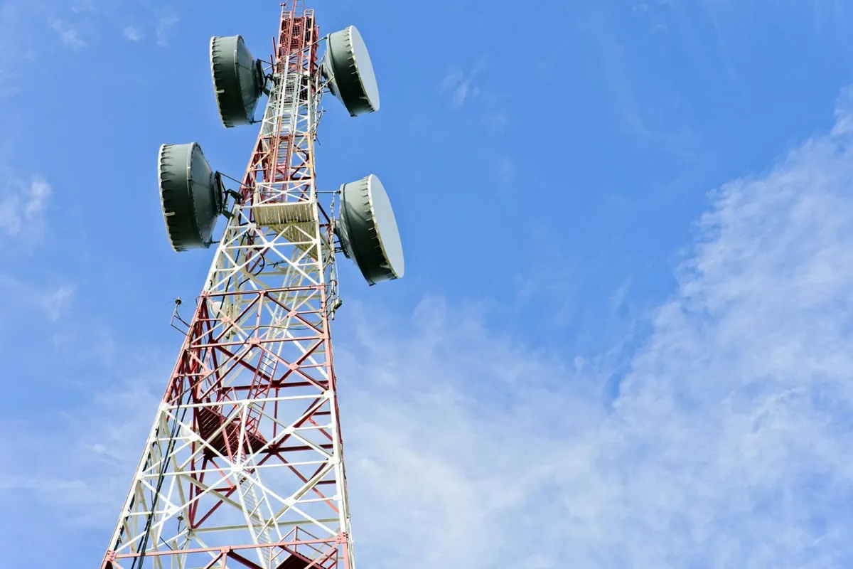 a telecommunications tower.