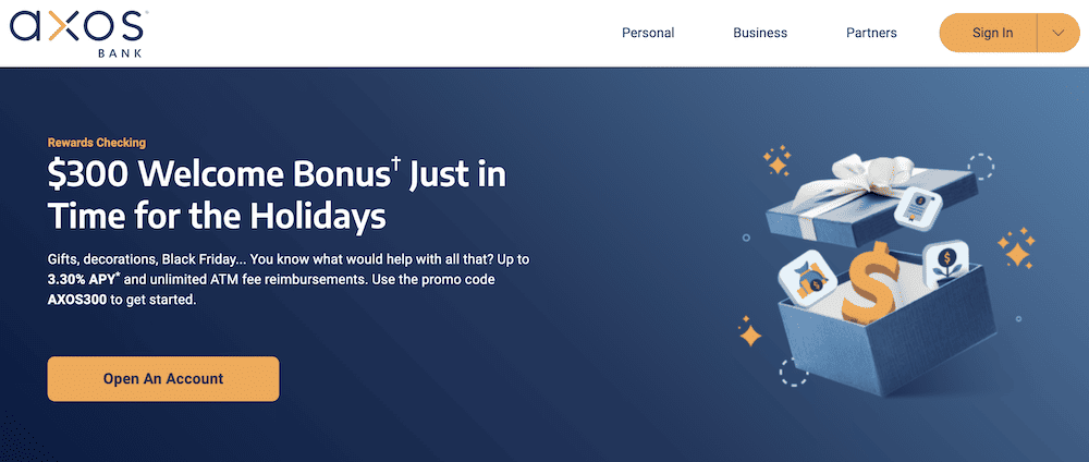 axos rewards checking signup