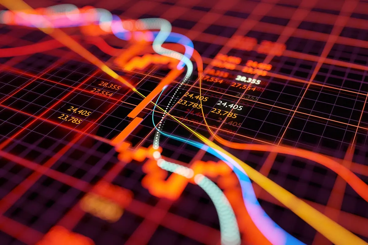 Bear-market prep: 10 best ETFs if the market suddenly turns 2 stock chart concept showing prices going down.