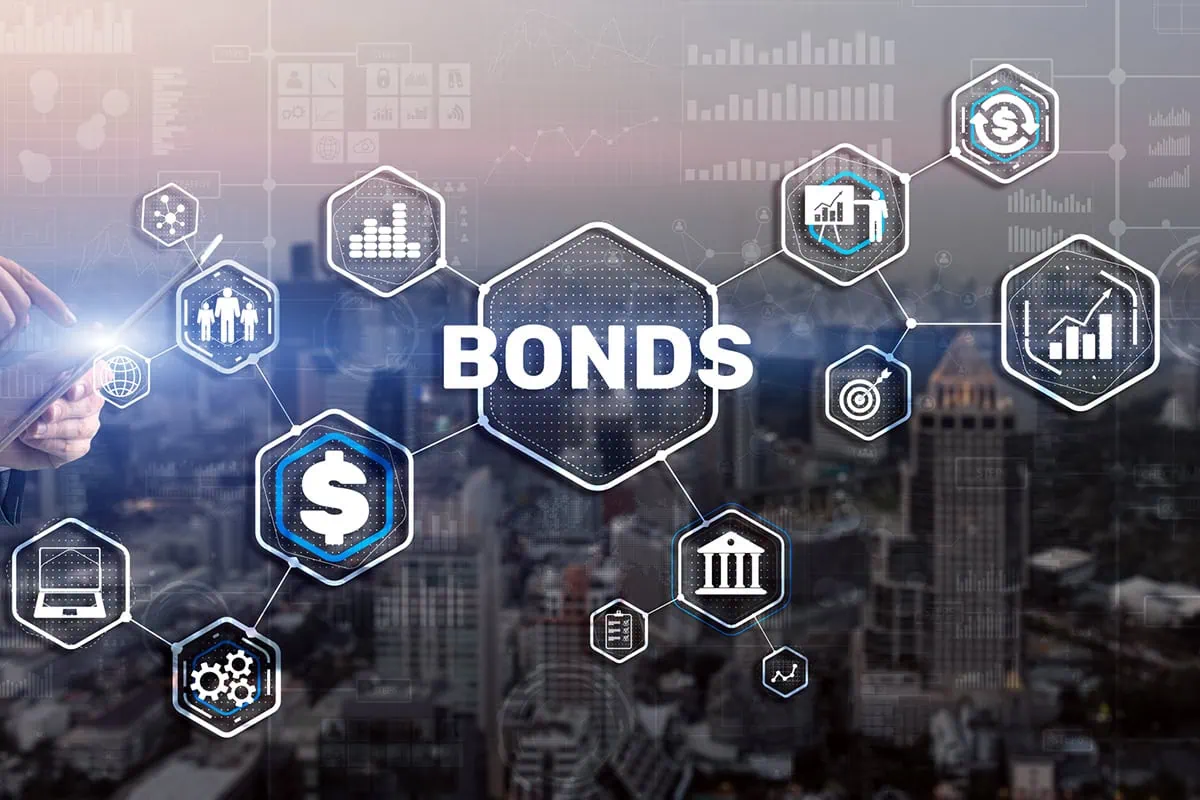 The 8 Best Bond Funds for 2026 2 concept image of the word bonds and several icons related to bond investing.
