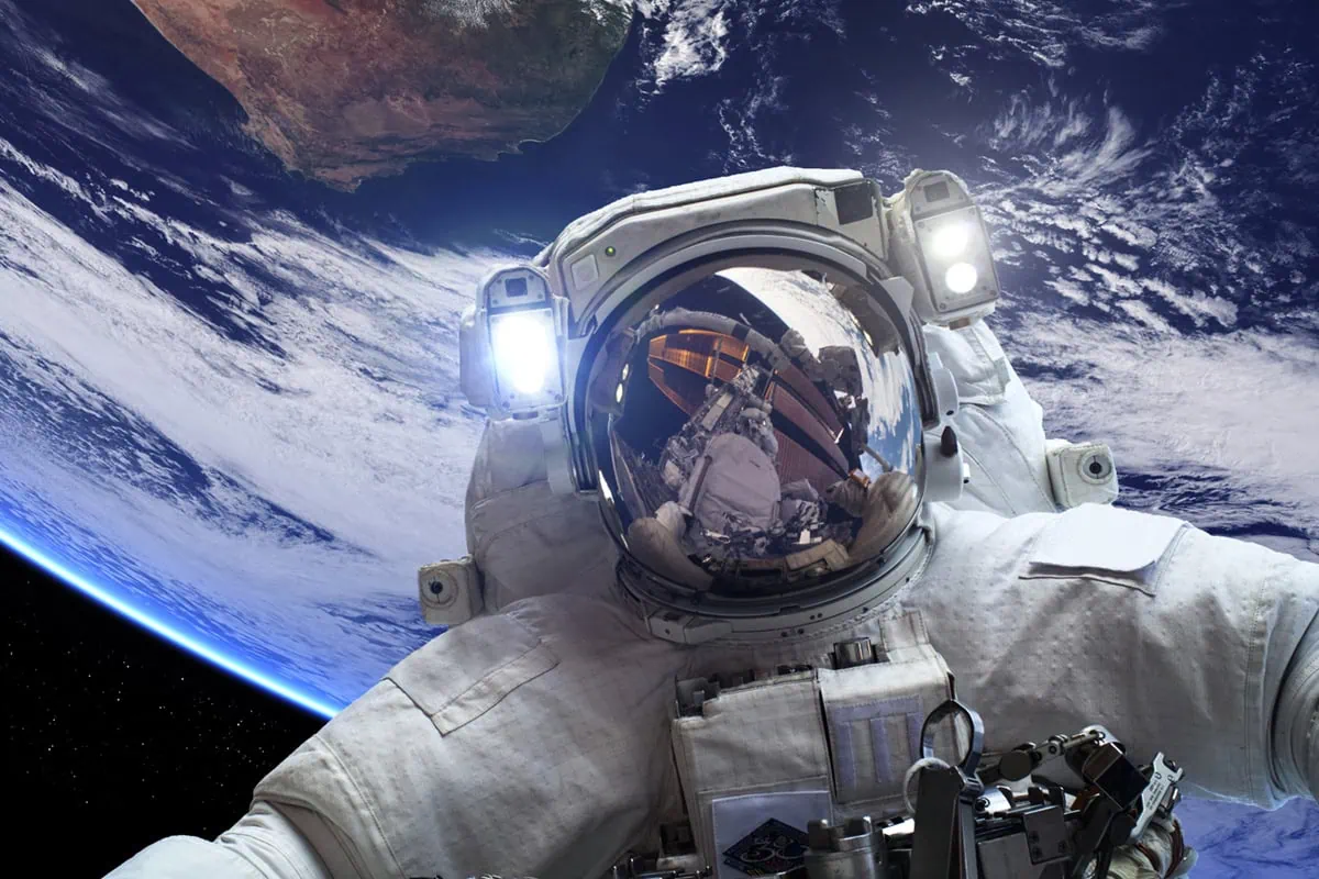 9 Space ETFs for Investing's Next Frontier 6 Close-up of an astronaut in space.