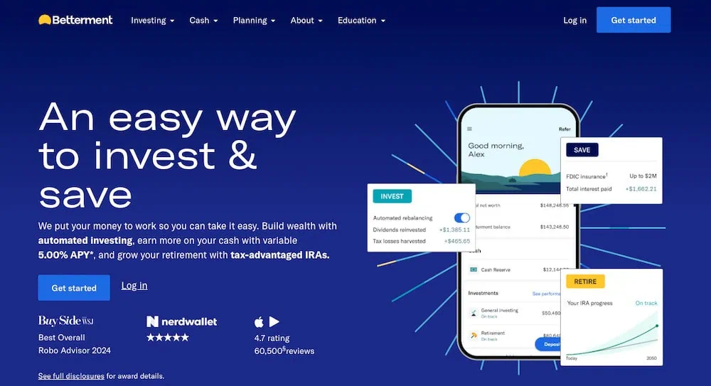 Betterment signup