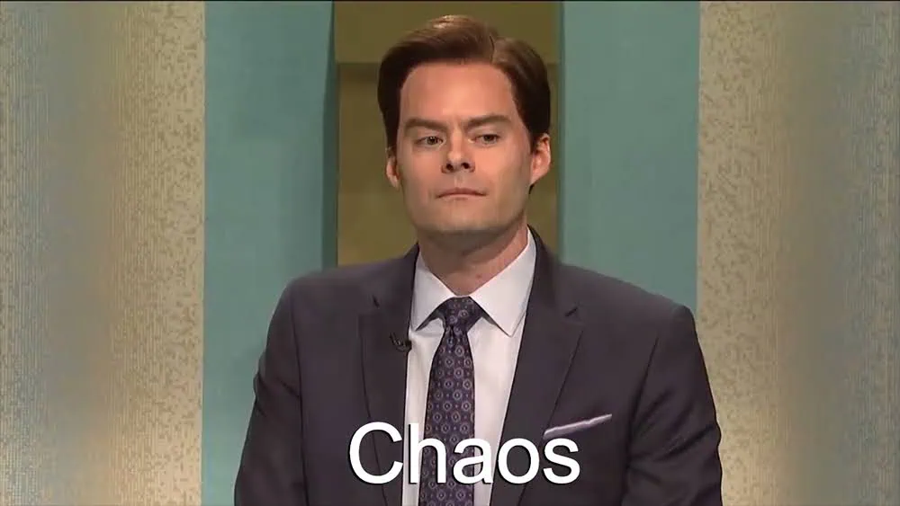 bill hader chaos tariffs