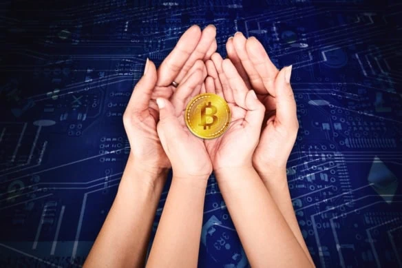 bitcoin child parent hands crypto 1200