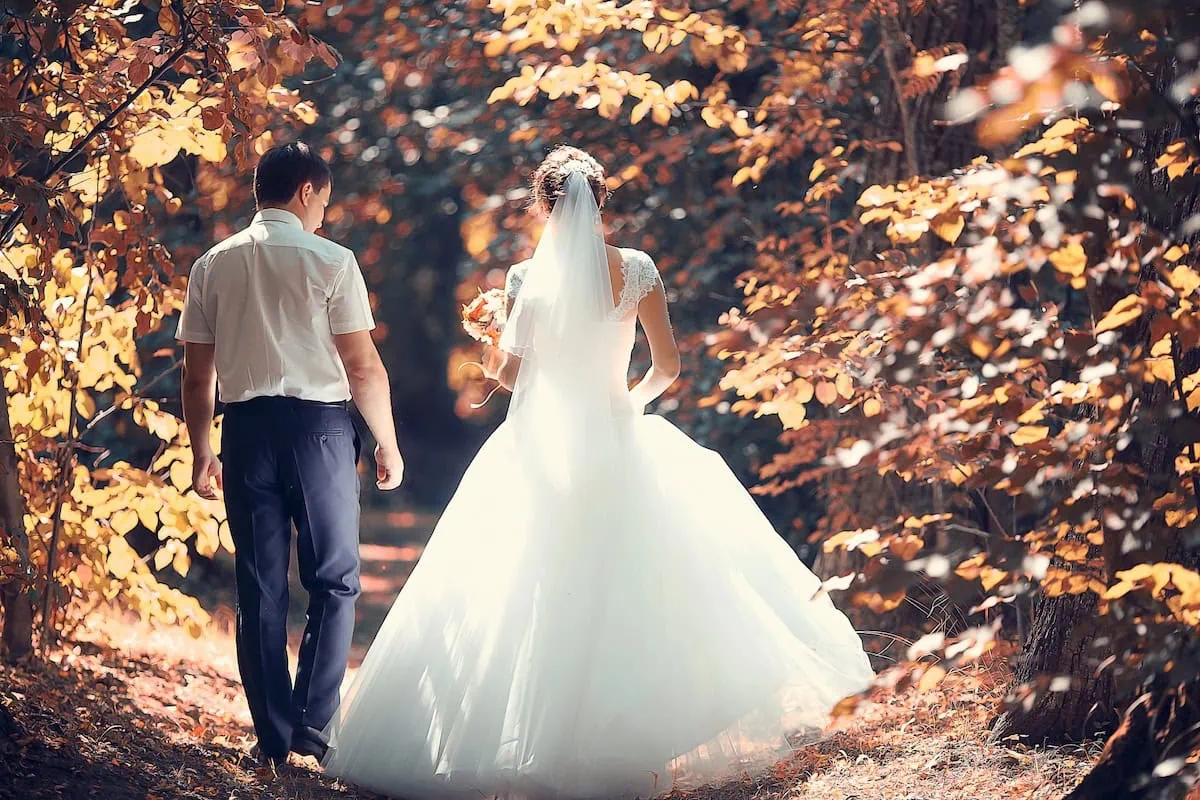 budget wedding fall 1200