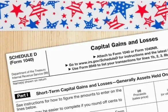 capital gains and losses tax return