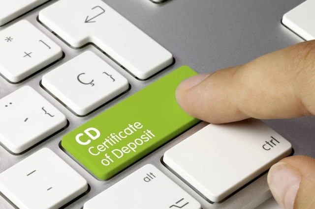 certificate of deposit cds keyboard