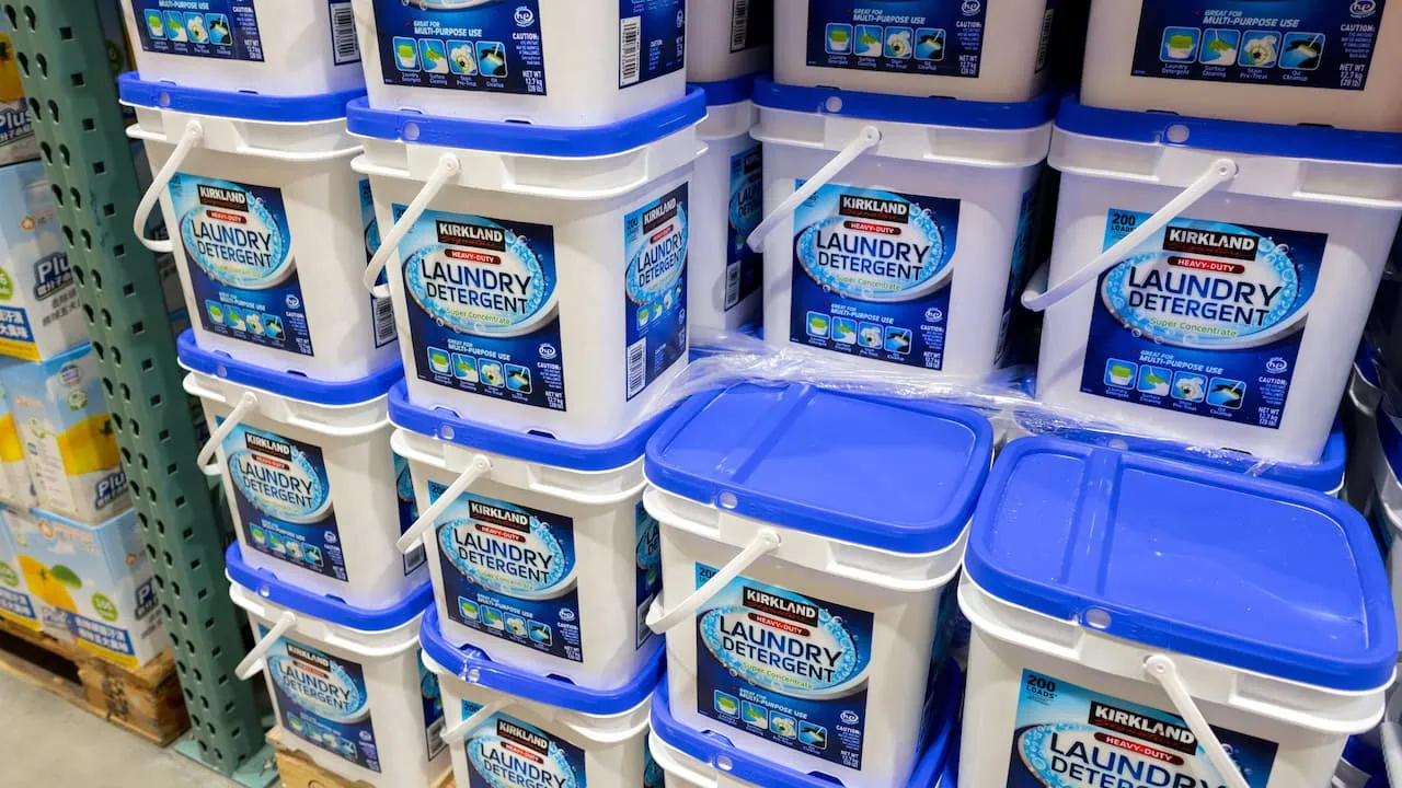 costco bulk purchases laundry detergent kirkland signature 1280