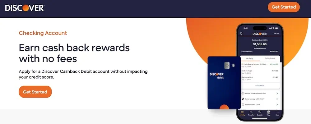 discover cashback debit card signup