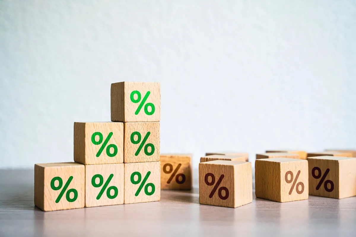 dividend growth wooden blocks percent 1200