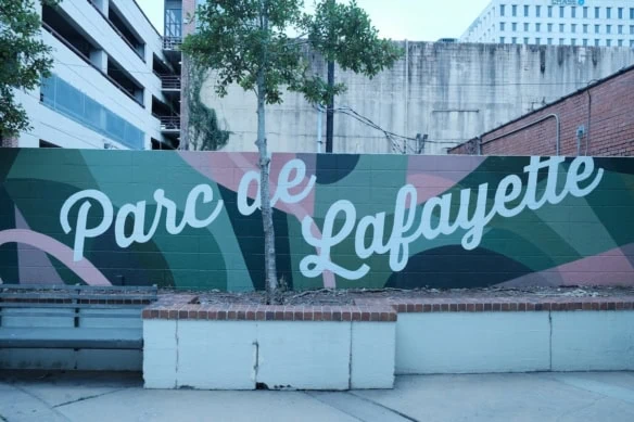 This is the Parc De Lafayette Mural in Lafayette Louisiana.