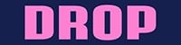 Drop logo color text thin