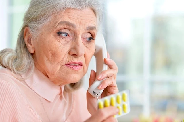 elderly scam medication telephone retired senior