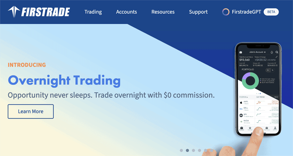 ๐ฒ Investment Training Wheels: The 12 Friendliest Apps to Start Your Wealth Journey 31 Firstrade homepage.