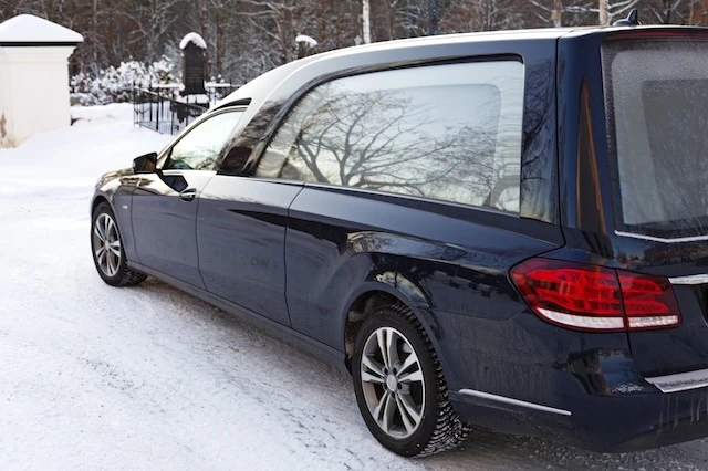 funeral costs service van