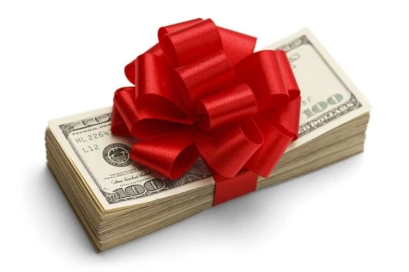 gift cash ribbon estate tax 1200