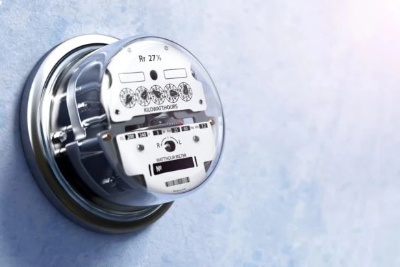 an electric utility meter.