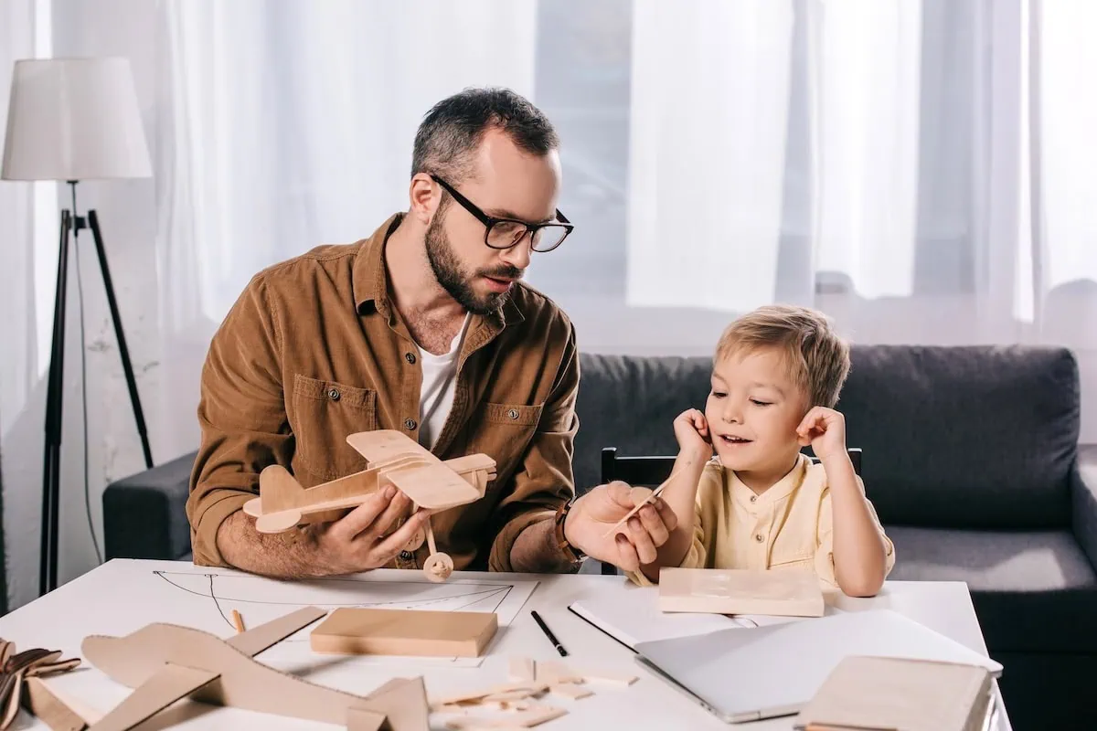 home depot diy project father son toy plane 1200