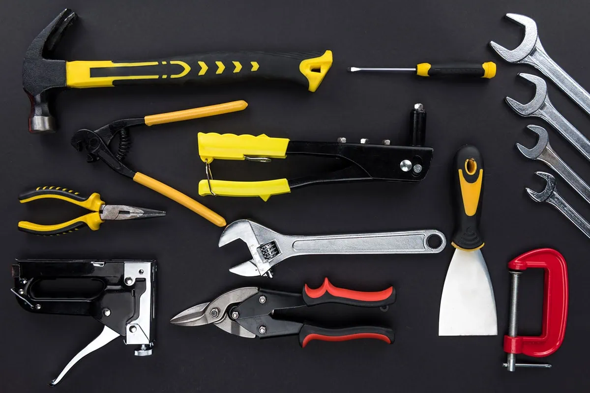 Retiring Soon? Sell These 10 Items You No Longer Need 3 a tool mat covered in new tools.