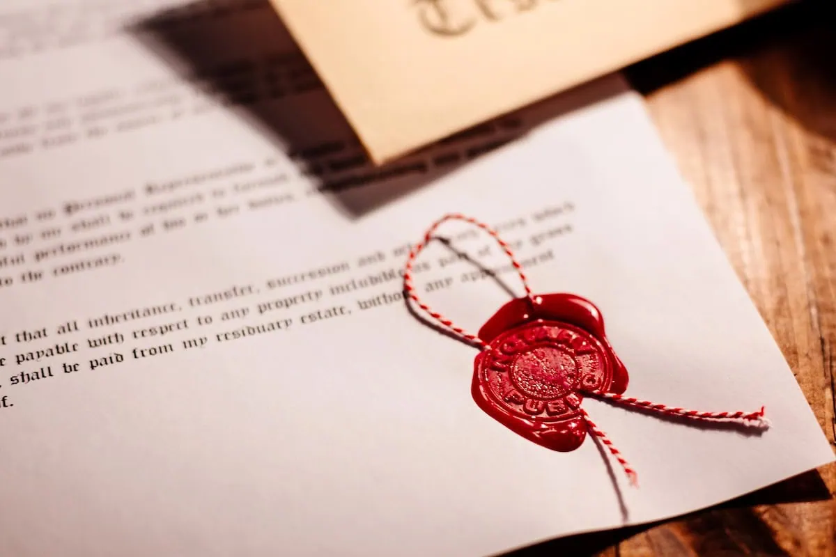 inheritance will testament notary public stamp 1200