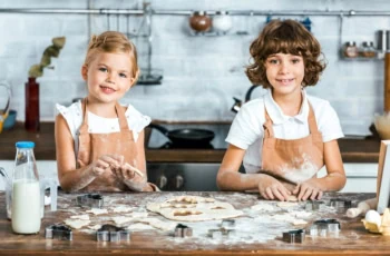 kids baking cookies kitchen 1200