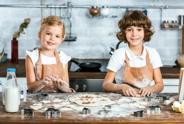kids baking cookies kitchen 1200