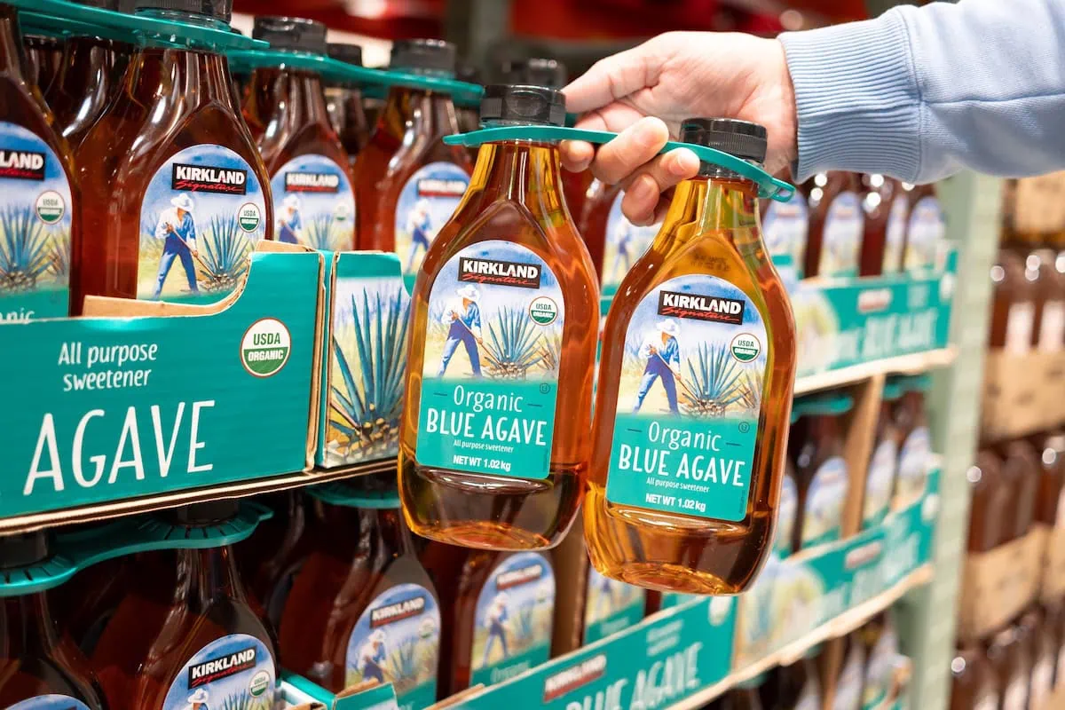 kirkland signature blue agave sweetener 1200