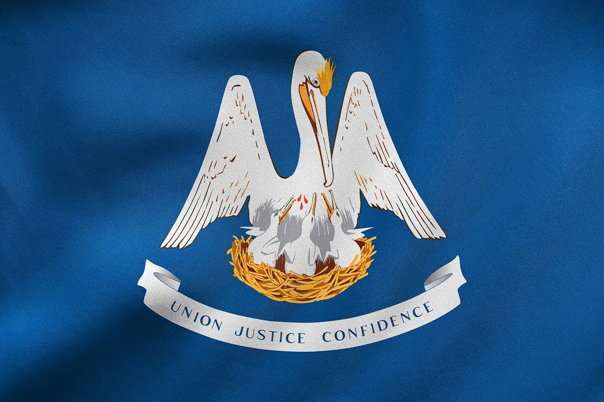 10 States Where Retirees Are Likely to Outlive Their Savings 6 louisiana state flag 1200