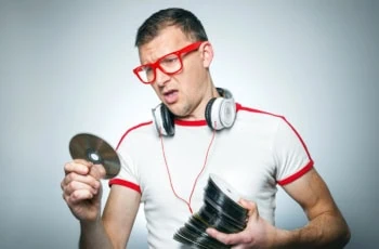 man headphones cds 1200