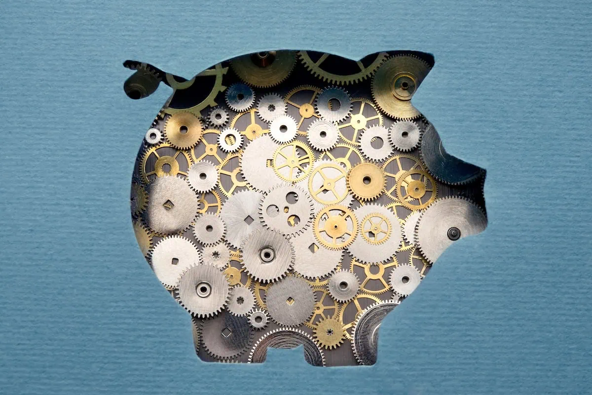 mechanics cogs gears piggy bank 1200