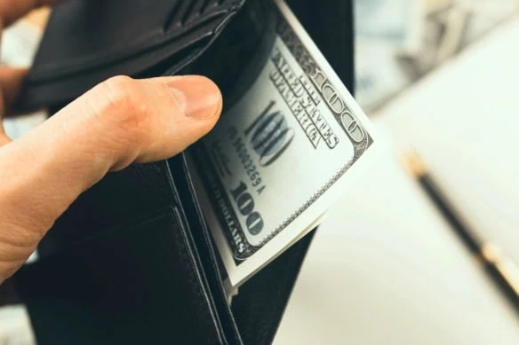 money in wallet 1200