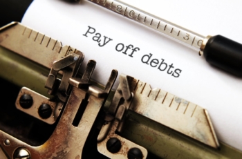money rules old typewriter pay off debts