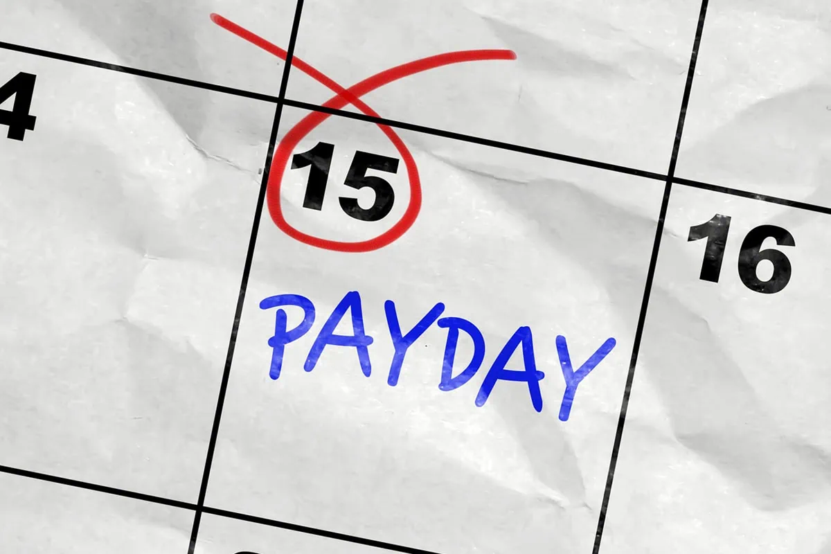 7 T. Rowe Price Funds That Stand Above the Rest 19 a date circled in a calendar with payday written next to it.