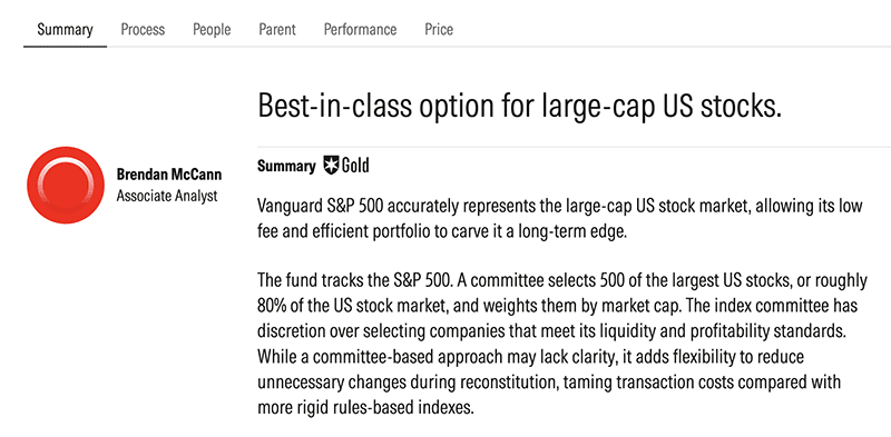 Morningstar Investor Review: A Top Research Tool for Long-Term Investors 5 Morningstar Investor fund review screenshot.