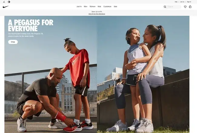 nike home page