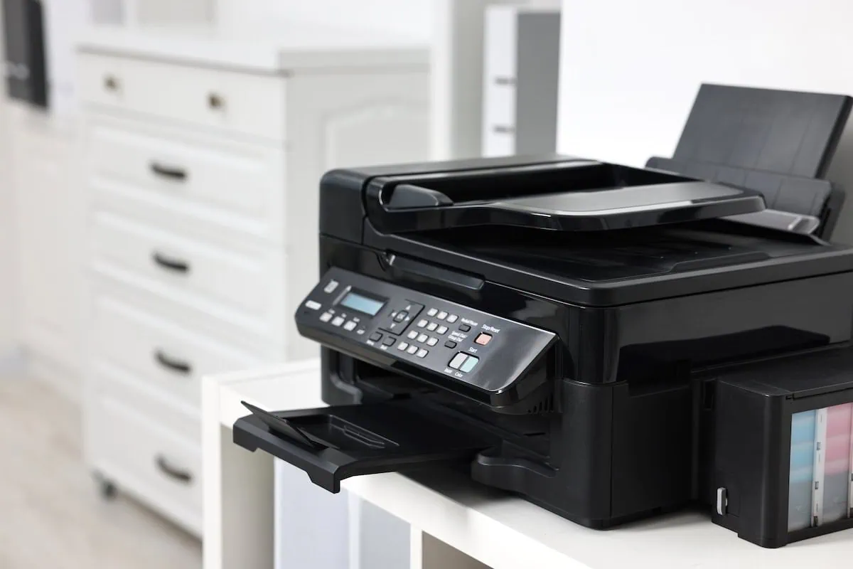 old technology office printer 1200