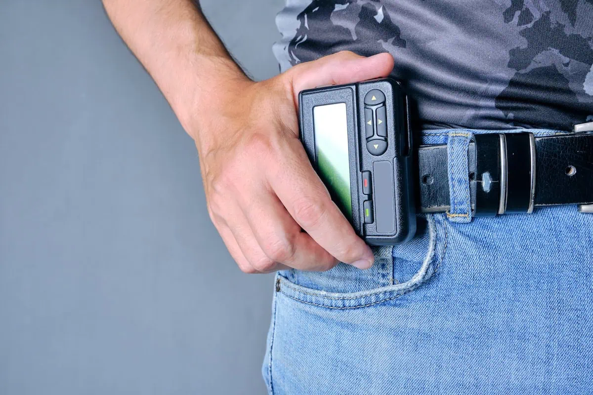 old technology pager 1200
