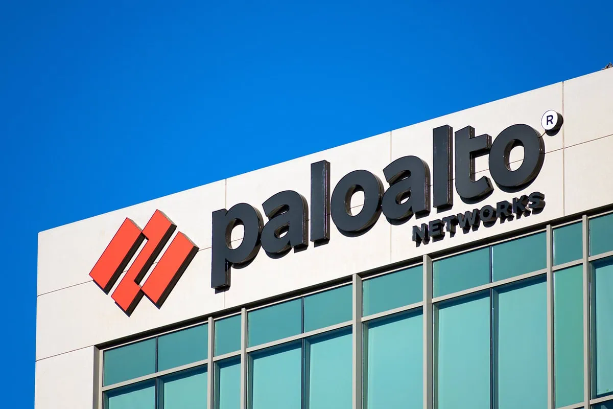 palo alto networks logo and sign on silicon valley building.