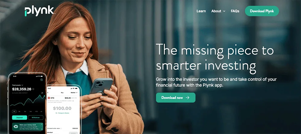Compare the Best Stock Trading Apps + Platforms for Beginners 20 New Plynk homepage.