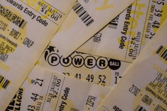 powerball tickets in pile
