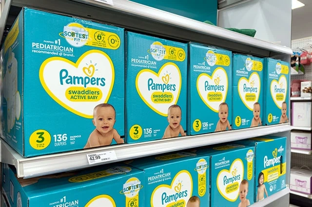 procter gamble pg stock pampers 640