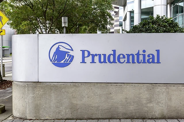 prudential financial pru stock building sign 640