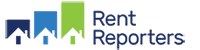 rent reporters logo transparent text thin left