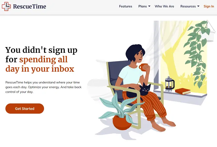 rescuetime sign up