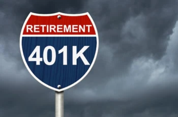 retirement road sign gloomy clouds 401k 1200