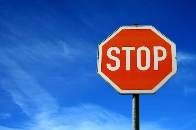 retirement rules stop sign